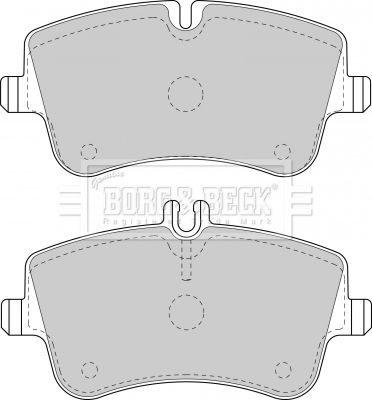BORG & BECK Комплект тормозных колодок, дисковый тормоз BBP1751